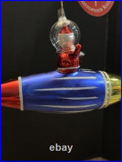 Christopher Radko Rare Italian Spaced Out Santa