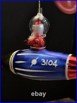 Christopher Radko Rare Italian Spaced Out Santa