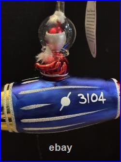 Christopher Radko Rare Italian Spaced Out Santa