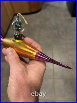 Christopher Radko Rare Martian Holiday