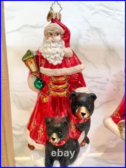 Christopher Radko Rare Santa Ornaments, Lot of 3
