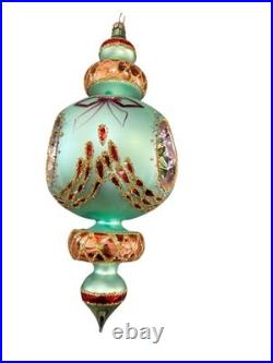 Christopher Radko Razzle Dazzle Triple Reflector Drop Ornament 94-372-1 Christopher Radko Razzle Dazzle Triple Reflector Drop Ornament 94-372-1