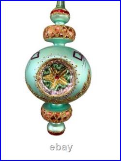 Christopher Radko Razzle Dazzle Triple Reflector Drop Ornament 94-372-1