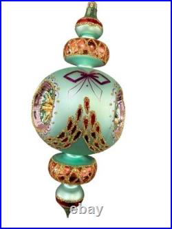 Christopher Radko Razzle Dazzle Triple Reflector Drop Ornament 94-372-1 Christopher Radko Razzle Dazzle Triple Reflector Drop Ornament 94-372-1