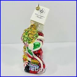 Christopher Radko Regal Treasures Santa Christmas Ornament 8 With Box & Tags