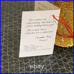 Christopher Radko Retired Vintage Extremely Rare HOLLY RIBBONS FINIAL 1993