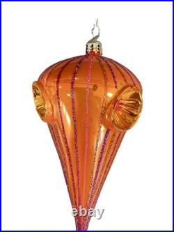 Christopher Radko Retro Flair Drop Reflector Ornament 20 Anniv RARE 1012036