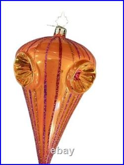 Christopher Radko Retro Flair Drop Reflector Ornament 20 Anniv RARE 1012036