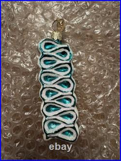 Christopher Radko Ribbon Candy Delight Green Teal Ornament