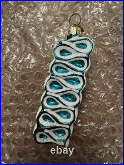 Christopher Radko Ribbon Candy Delight Green Teal Ornament