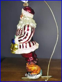 Christopher Radko Ring In The Holiday Limited Edition Santa Ornament (2000)