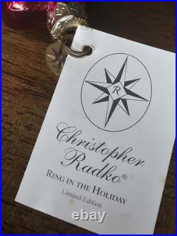 Christopher Radko Ring In The Holiday Limited Edition Santa Ornament (2000)