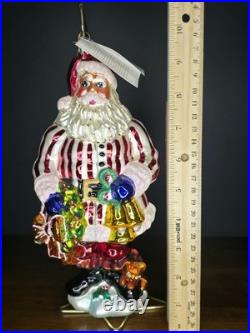 Christopher Radko Ring In The Holiday Limited Edition Santa Ornament (2000)
