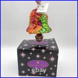 Christopher Radko Ringing In The Autumn Fall Leaf Acorn Ornament NWT / Box