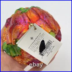 Christopher Radko Ringing In The Autumn Fall Leaf Acorn Ornament NWT / Box