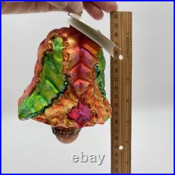 Christopher Radko Ringing In The Autumn Fall Leaf Acorn Ornament NWT / Box