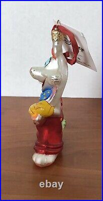 Christopher Radko Roger Rabbit and Jessica Rabbit Glass Ornament Set Vintage
