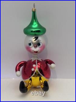 Christopher Radko Roly Poly Pinocchio 94-328-0 Italy Ornament 9