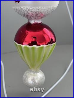 Christopher Radko Rosie Lamp Drop Ball 8 Christmas Ornament RARE Vintage 1990