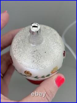 Christopher Radko Rosie Lamp Drop Ball 8 Christmas Ornament RARE Vintage 1990