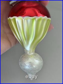 Christopher Radko Rosie Lamp Drop Ball 8 Christmas Ornament RARE Vintage 1990