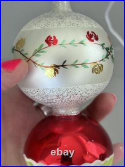Christopher Radko Rosie Lamp Drop Ball 8 Christmas Ornament RARE Vintage 1990