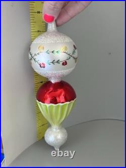 Christopher Radko Rosie Lamp Drop Ball 8 Christmas Ornament RARE Vintage 1990
