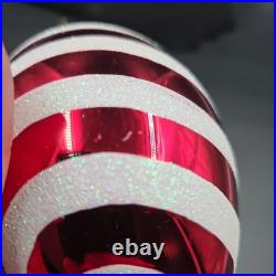 Christopher Radko Round Old Glory 7 Teardrop Ornament Glass Poland See Photos