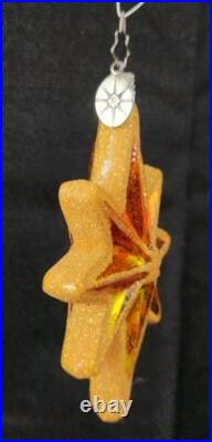 Christopher Radko Royal Star 20th Anniversary Gold Christmas Ornament Signed