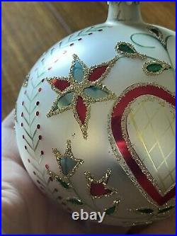 Christopher Radko Russian Jewel Hearts Ornament Wow