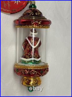 Christopher Radko SHINE BRIGHT Santa In Jeweled Dome Ornament #1020569 New