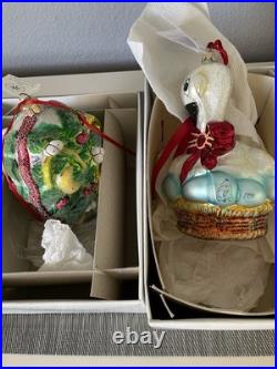 Christopher Radko SIGNED Vintage 12days Of Christmas