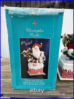 Christopher Radko Santa In Chimney Christmas Twas The Night Rare And Large