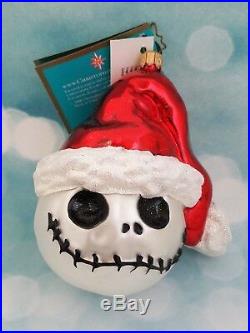 Christopher Radko Santa Jack Ornament Nightmare Before Christmas Le Of 1,992