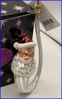 Christopher Radko Santa Pipe Ornament Intricate Handmade Glass Ornament Rare