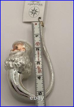 Christopher Radko Santa Pipe Ornament Intricate Handmade Glass Ornament Rare