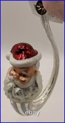 Christopher Radko Santa Pipe Ornament Intricate Handmade Glass Ornament Rare