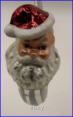 Christopher Radko Santa Pipe Ornament Intricate Handmade Glass Ornament Rare