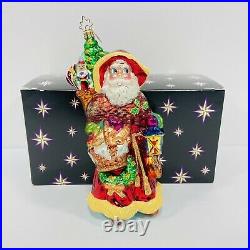 Christopher Radko Santa Provencale Christmas Ornament 8 With Box