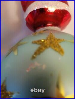 Christopher Radko Santa Reflector Glass Ornament