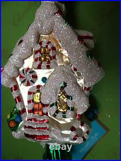 Christopher Radko Santa Sweet Final Tree Top Glass Ornament
