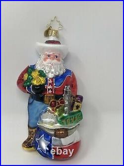 Christopher Radko Santa Texas Ornament Lone Star Santa