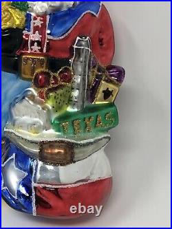 Christopher Radko Santa Texas Ornament Lone Star Santa