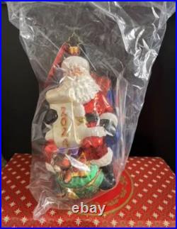 Christopher Radko Santa's 2024 Checklist Chair Brand New In Box Christopher Radko Santa's 2024 Checklist Chair Brand New In Box