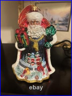 Christopher Radko Santa's Snowy Scene