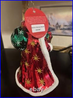 Christopher Radko Santa's Snowy Scene