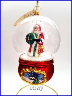 Christopher Radko Santa's Snowy World #1020151 Limited Edition Santa In Dome