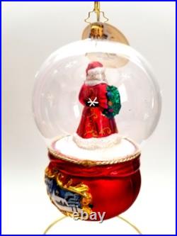 Christopher Radko Santa's Snowy World #1020151 Limited Edition Santa In Dome
