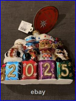 Christopher Radko Shiny Brite 2022-2023-2024-2025 Lot Of 4 NWT IN BOXES