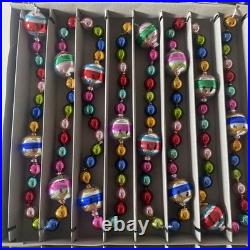 Christopher Radko Shiny Brite Design Christmas Glass Confetti Garland 7 Foot